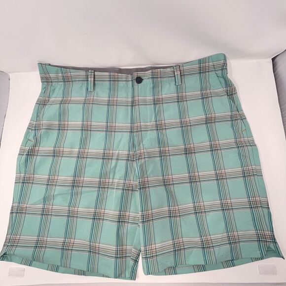 Tommy Bahama Mens My Caddie Green Plaid Sport IslandZone Shorts Colorful Size 40 - Picture 1 of 12